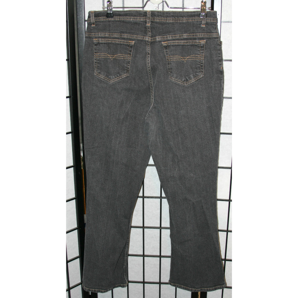 Women's Denim & Co. Black Denim Jeans, 16P - Picture 3 of 3